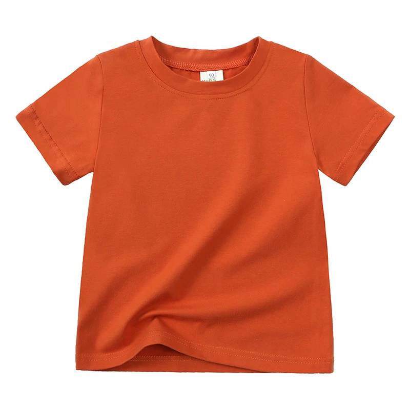 ComfyWear– Praktisch&lässig – Kurzarm-T-Shirt Orange / 120 (4–5 Jahre) | Pädagogisches Holzspielzeug von Mein Kleines Baby