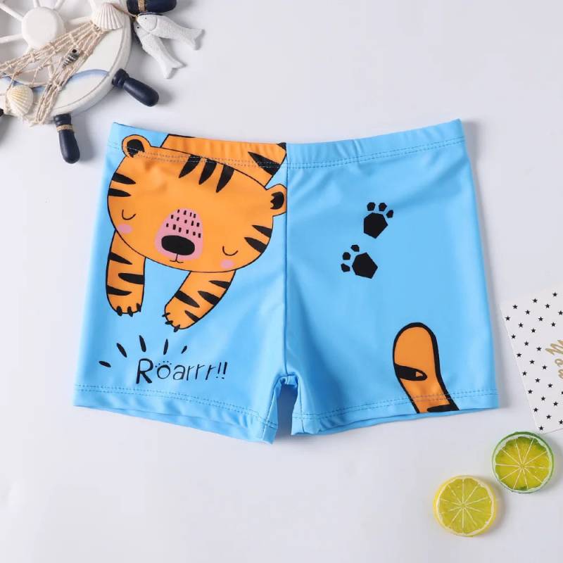 CoolBreeze– Sommerlich&Atmungsaktiv– Eng anliegende Kinder-Badehose Kleiner Tiger / 3XL (9–10 Jahre) | Pädagogisches Holzspielzeug von Mein Kleines Baby