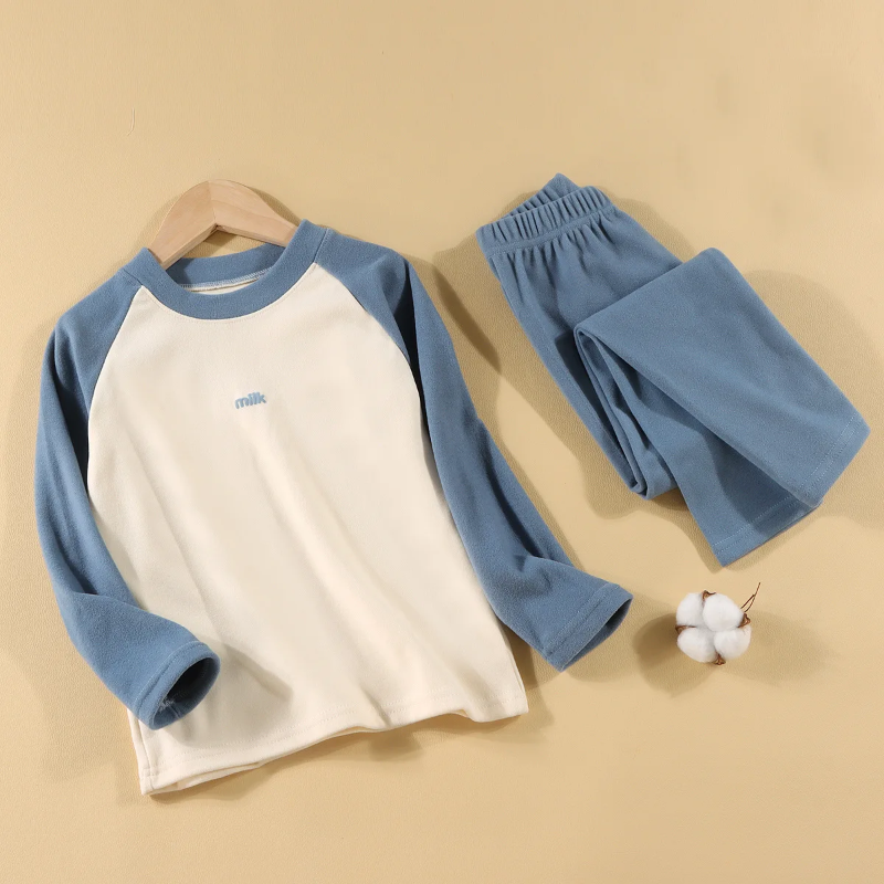 CozyBabe – Weich & bequem – Kinder-Pyjama-Set Blau / 90 (2–3 Jahre) | Pädagogisches Holzspielzeug von Mein Kleines Baby
