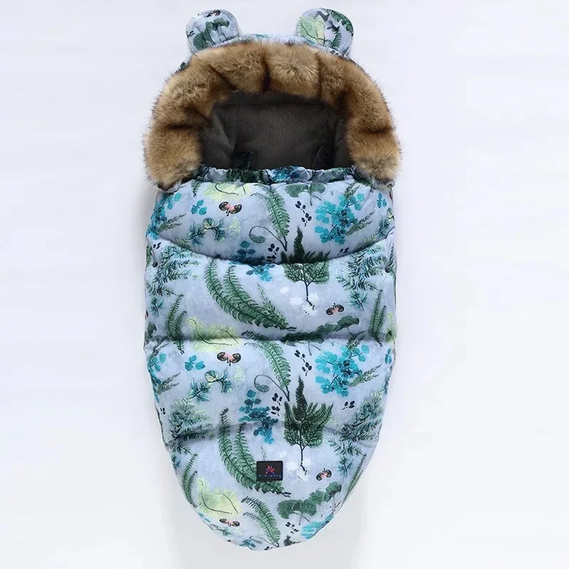 CozyRide – Warm & Gemütlich – Babyschlafsack für den Kinderwagen Botanisch | Pädagogisches Holzspielzeug von Mein Kleines Baby