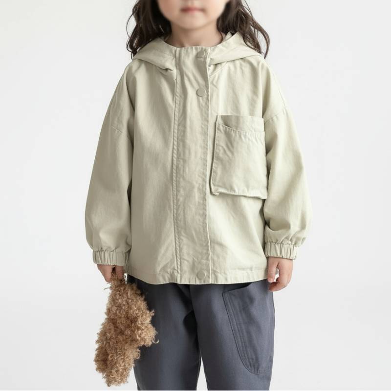 CozyShield– Winddicht&bequem– Kinderparka Beige / 100 (3 Jahre) | Pädagogisches Holzspielzeug von Mein Kleines Baby
