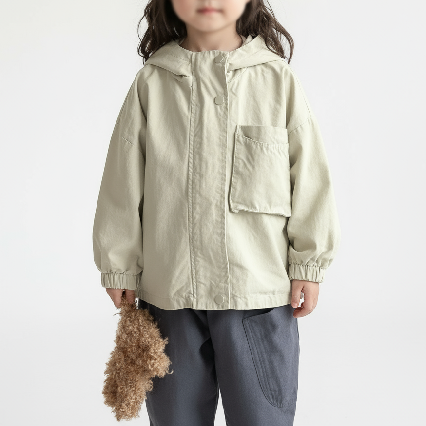 CozyShield– Winddicht&bequem– Kinderparka Beige / 100 (3 Jahre) | Pädagogisches Holzspielzeug von Mein Kleines Baby