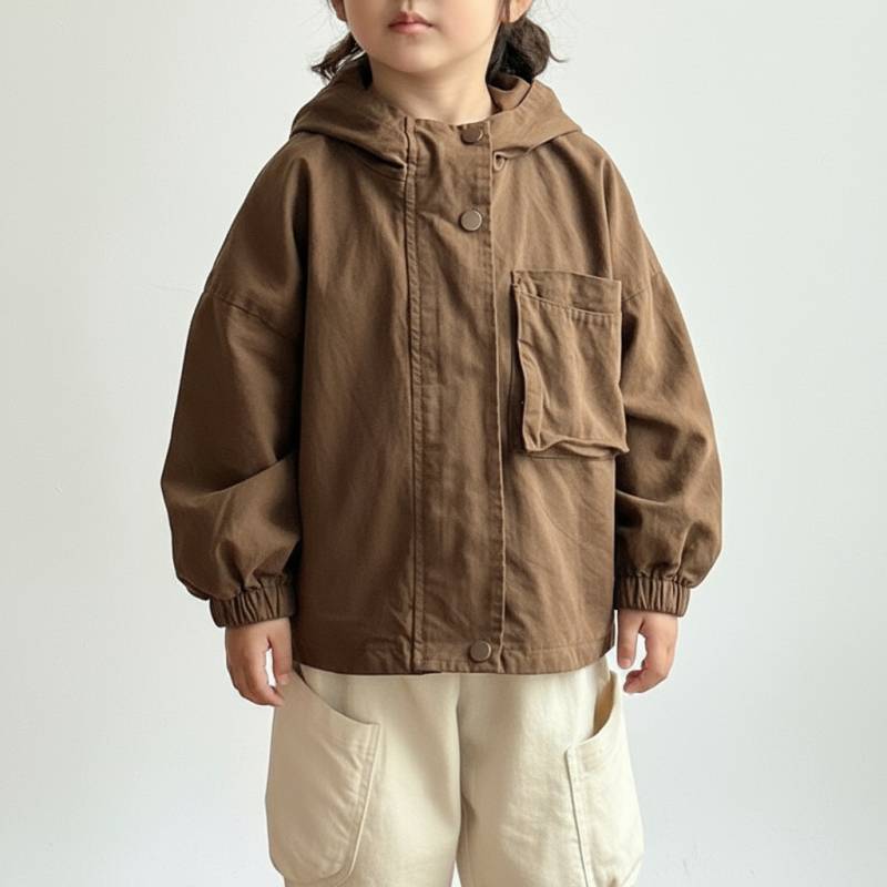 CozyShield– Winddicht&bequem– Kinderparka Braun / 140 (7 Jahre) | Pädagogisches Holzspielzeug von Mein Kleines Baby