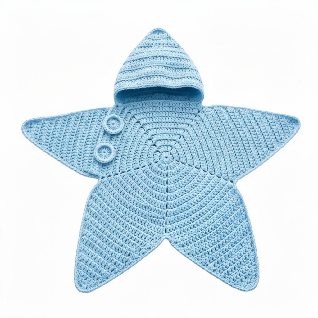 CozyStar – Weich & handgefertigt – Gestrickter Baby-Strampler mit sternförmigem Muster Blau / 93 (18–24 Monate) | Pädagogisches Holzspielzeug von Mein Kleines Baby