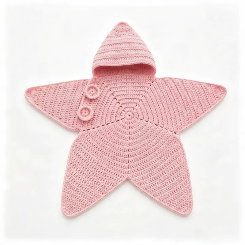 CozyStar – Weich & handgefertigt – Gestrickter Baby-Strampler mit sternförmigem Muster Rosa / 80 (6–12 Monate) | Pädagogisches Holzspielzeug von Mein Kleines Baby