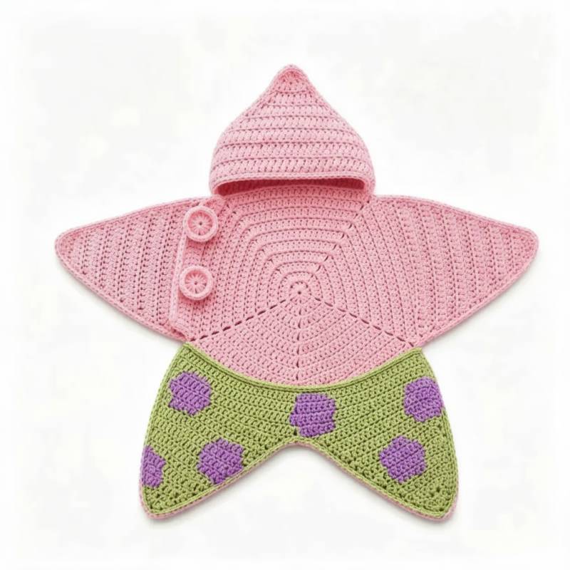 CozyStar – Weich & handgefertigt – Gestrickter Baby-Strampler mit sternförmigem Muster Rosa Grün / 93 (18–24 Monate) | Pädagogisches Holzspielzeug von Mein Kleines Baby