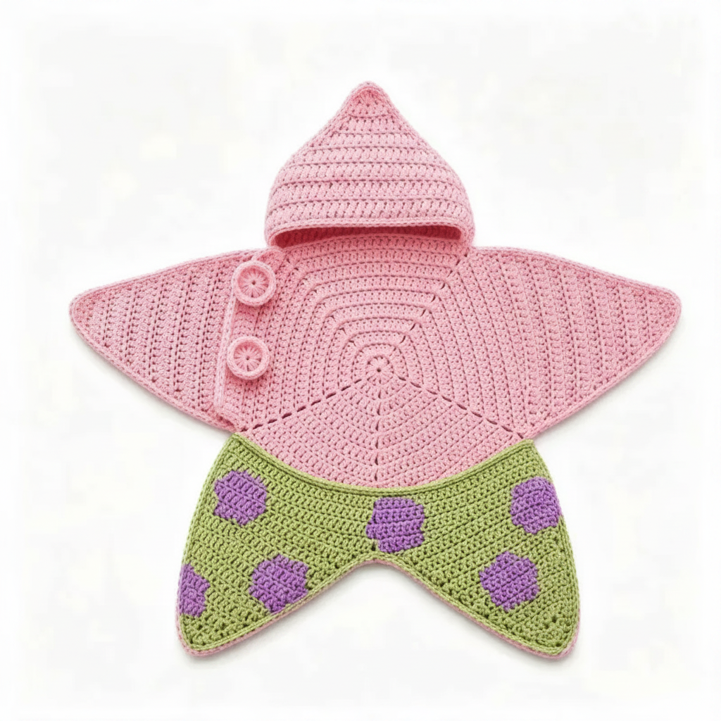 CozyStar – Weich & handgefertigt – Gestrickter Baby-Strampler mit sternförmigem Muster Rosa Grün / 93 (18–24 Monate) | Pädagogisches Holzspielzeug von Mein Kleines Baby