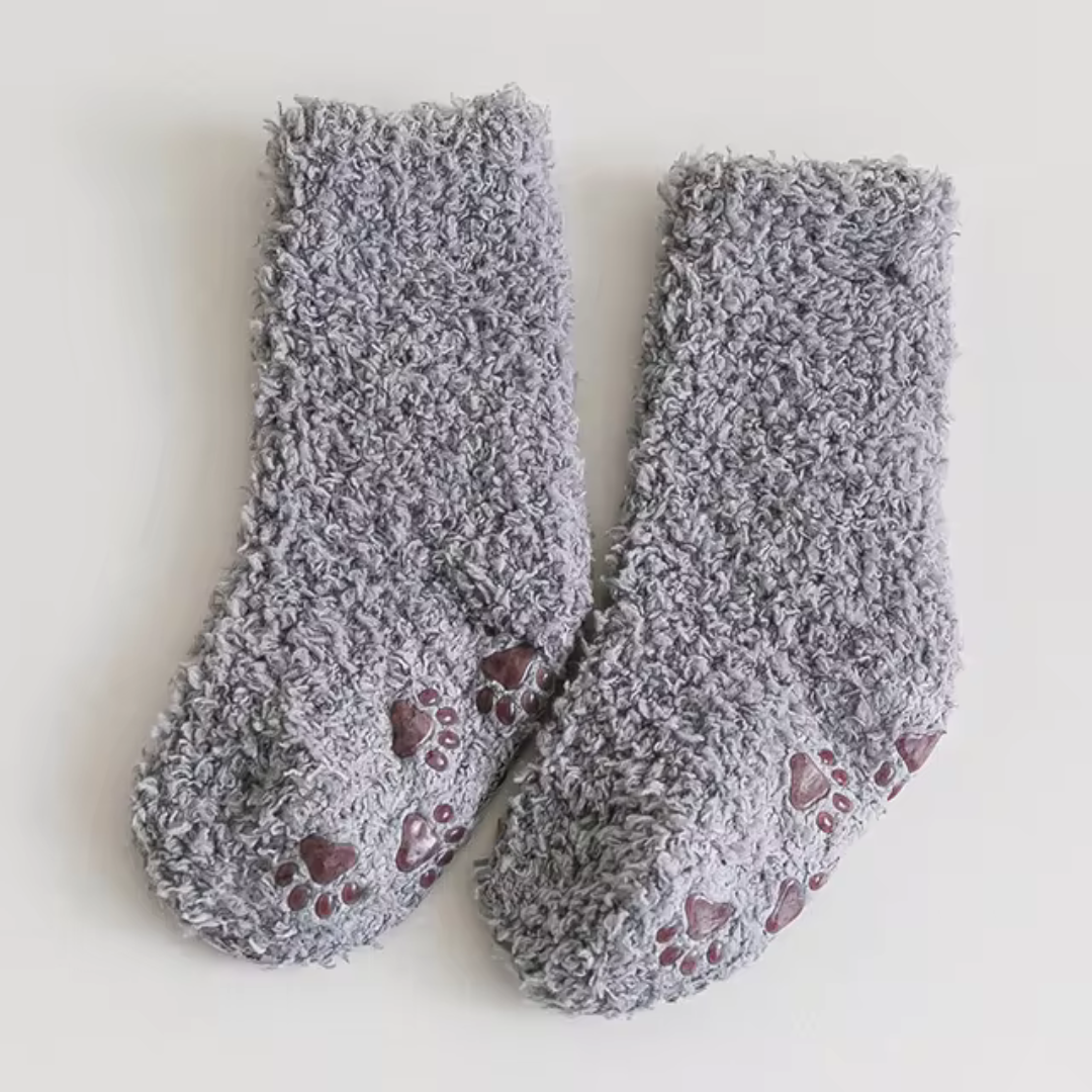 CozySteps – Ekstra varme og bløde – varme børnesokker i fleece Grå / 0 - 2 år | Pädagogisches Holzspielzeug von Mein Kleines Baby