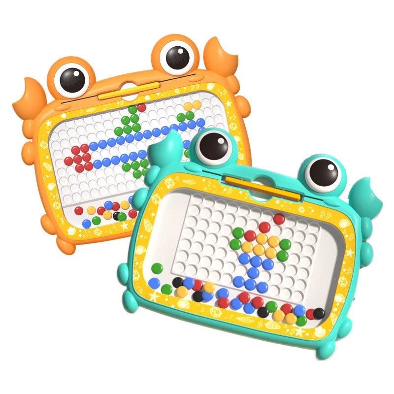 Crabby Sketcher™ - Wegweisendes Lernen - Magnetische Tafel Grün | Pädagogisches Holzspielzeug von Mein Kleines Baby