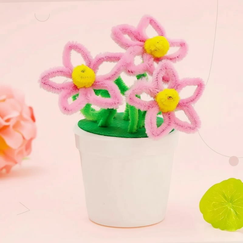 CraftBloom– Bunt&Kreativ– DIY-Blumentopf-Bastelset Kirschblüte | Pädagogisches Holzspielzeug von Mein Kleines Baby