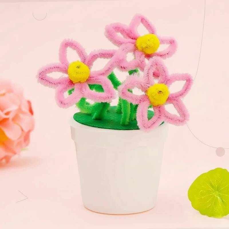 CraftBloom– Bunt&Kreativ– DIY-Blumentopf-Bastelset Kirschblüte | Pädagogisches Holzspielzeug von Mein Kleines Baby