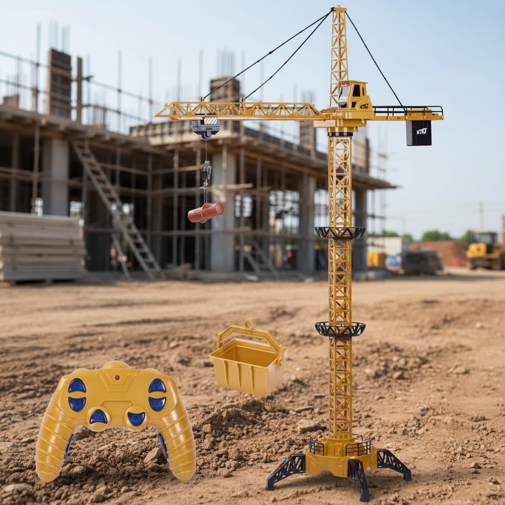 CranePro – Interaktiv & realistisch – ferngesteuerter Spielzeug-Turmkran | Pädagogisches Holzspielzeug CranePro – Interaktiv & realistisch – ferngesteuerter Spielzeug-Turmkran | Pädagogisches Holzspielzeug von Mein Kleines Baby