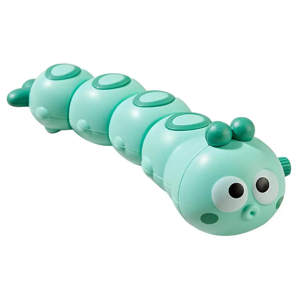 Crawling Caterpillar™ - Sjov Svingende Larve -  Optrækkelig Larve Grøn | Pädagogisches Holzspielzeug von Mein Kleines Baby