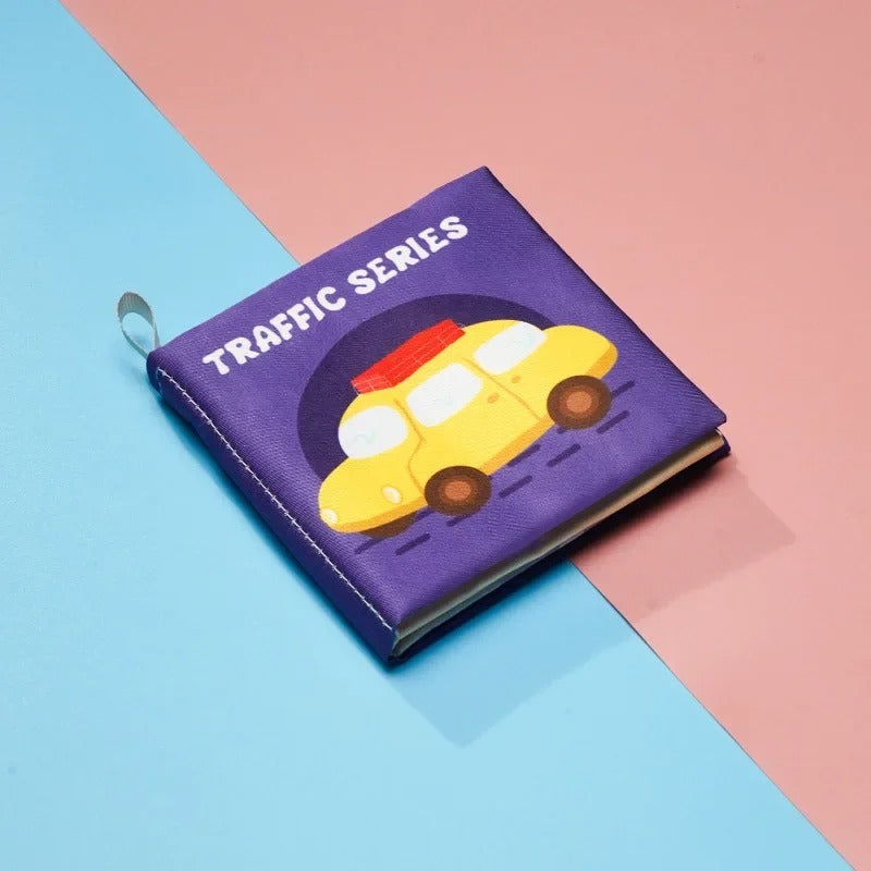 Crinkle Book™ – Knister Spaß - Baby Bilderbuch Fahrzeuge | Pädagogisches Holzspielzeug von Mein Kleines Baby