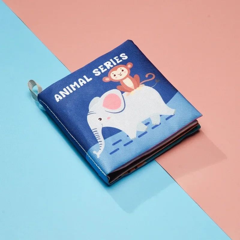 Crinkle Book™ – Knister Spaß - Baby Bilderbuch Tiere | Pädagogisches Holzspielzeug von Mein Kleines Baby