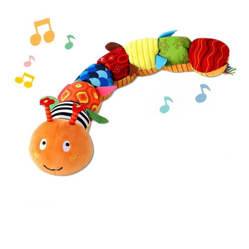 Crinkle Critter™ – Musikalische Rassel Plüschtier | Pädagogisches Holzspielzeug von Mein Kleines Baby