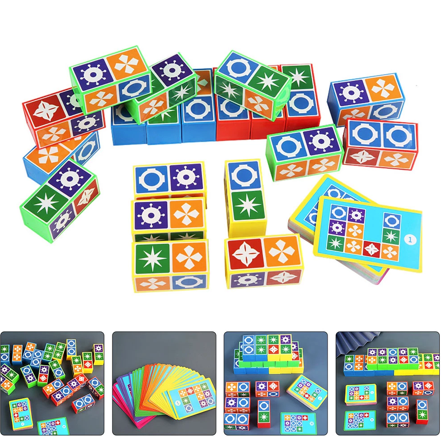 CubeGame™ - Finde das richtige Spiel! - Blockspiel | Pädagogisches Holzspielzeug von Mein Kleines Baby