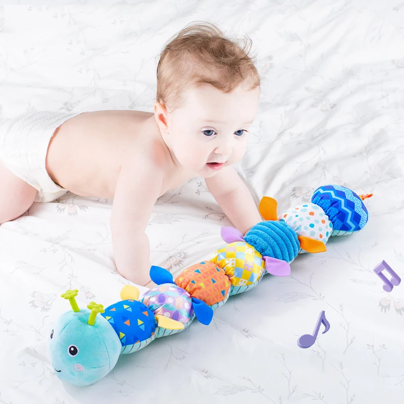 CuddleCater – Sinnesförderung & Entwicklung – Baby-Rassel BlauBlau | Pädagogisches Holzspielzeug von Mein Kleines Baby