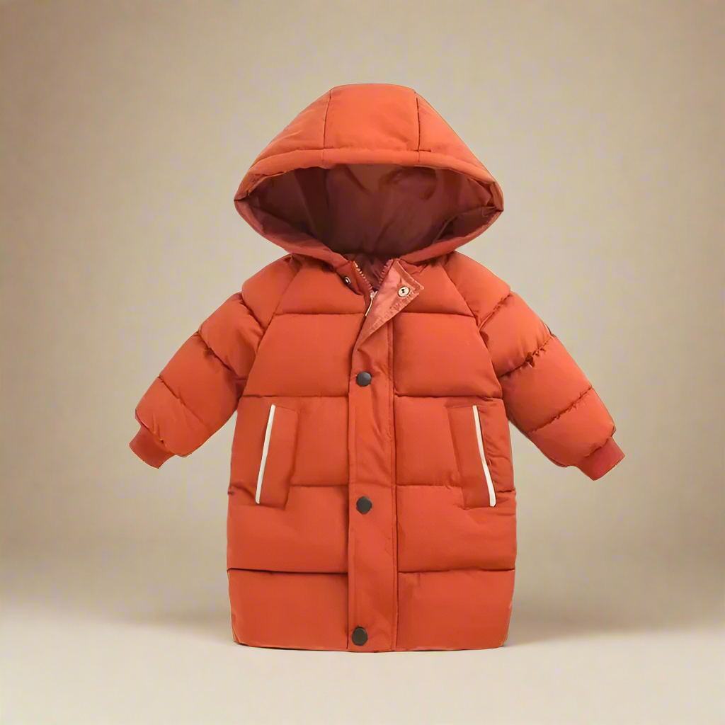 CuddleCoat– Gemütlich&schützend – Winterjacke aus Baumwolle Kaffe / 110 (4 Jahre / 59 cm / 80 cm) | Pädagogisches Holzspielzeug von Mein Kleines Baby
