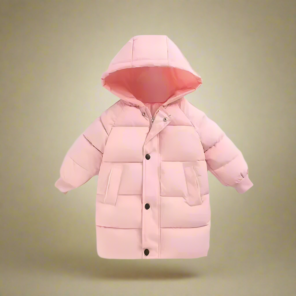 CuddleCoat– Gemütlich&schützend – Winterjacke aus Baumwolle Rosa / 110 (4 Jahre / 59 cm / 80 cm) | Pädagogisches Holzspielzeug von Mein Kleines Baby