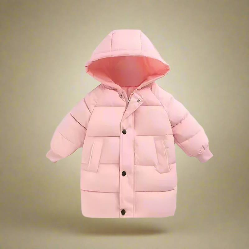 CuddleCoat– Gemütlich&schützend – Winterjacke aus Baumwolle Rosa / 110 (4 Jahre / 59 cm / 80 cm) | Pädagogisches Holzspielzeug von Mein Kleines Baby