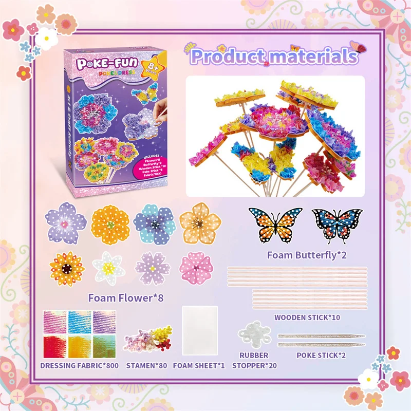 DIY Flower Poke Art – Kreativ & lehrreich – Blumen-Bastelset Blume und Schmetterling | Pädagogisches Holzspielzeug DIY Flower Poke Art – Kreativ & lehrreich – Blumen-Bastelset Blume und Schmetterling | Pädagogisches Holzspielzeug von Mein Kleines Baby