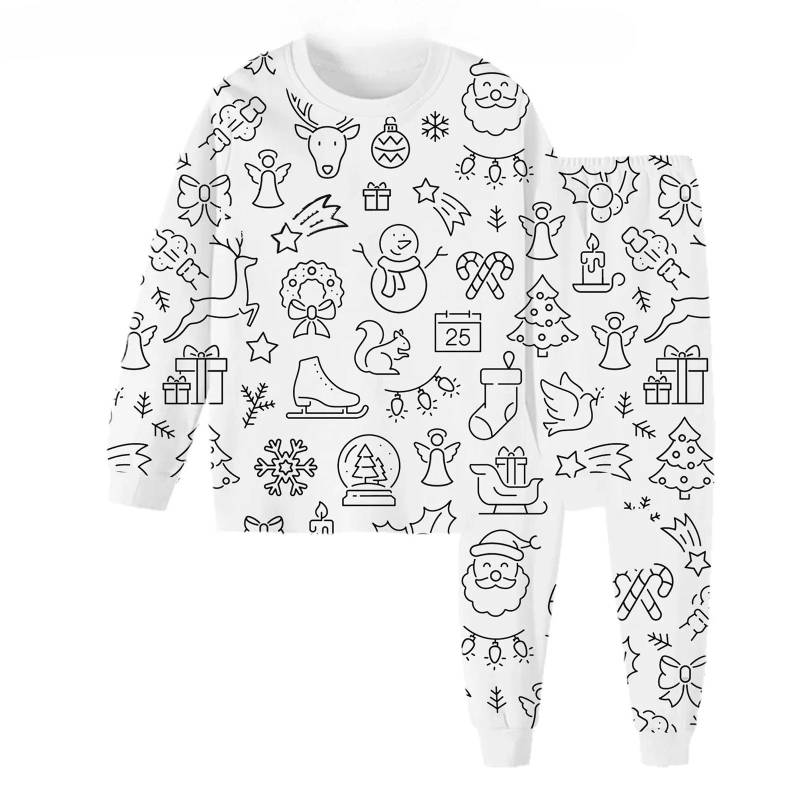 DIY Pajama Set™ – Farve og drøm – Colours Pyjamas-sæt til børn 122 (6-7 år) / Køretøjer | Pädagogisches Holzspielzeug von Mein Kleines Baby