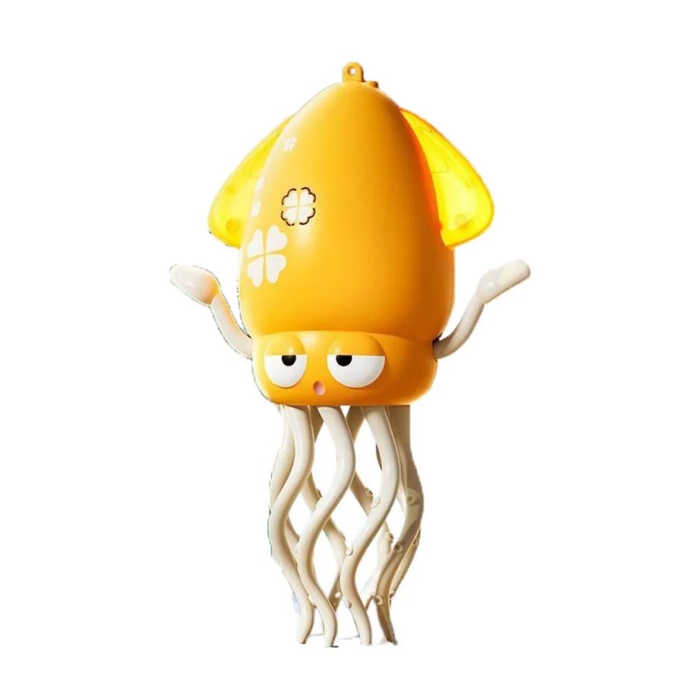 Dancing Octopus™ – Aufladen&Spielen - Tanz-Oktopus-Licht Gelb | Pädagogisches Holzspielzeug von Mein Kleines Baby