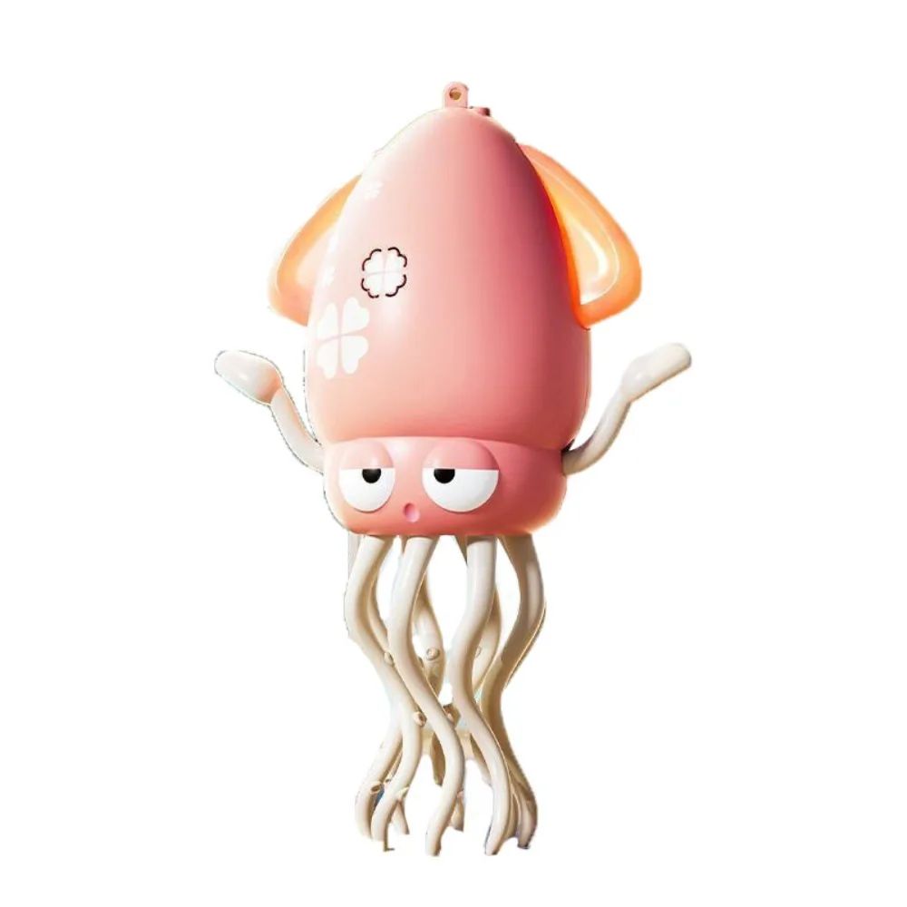 Dancing Octopus™ – Aufladen&Spielen - Tanz-Oktopus-Licht Rosa | Pädagogisches Holzspielzeug von Mein Kleines Baby