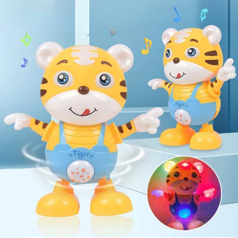 Dancing Tiger Robot™ - Musikalische Entwicklung - Dancing Tiger | Pädagogisches Holzspielzeug von Mein Kleines Baby