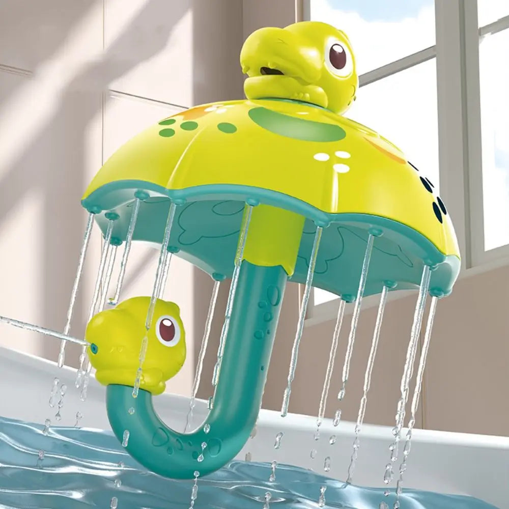Dino Shower Spin™ – Lustiger plätschernder Spaß – Badespielzeug Regenschirm | Pädagogisches Holzspielzeug von Mein Kleines Baby