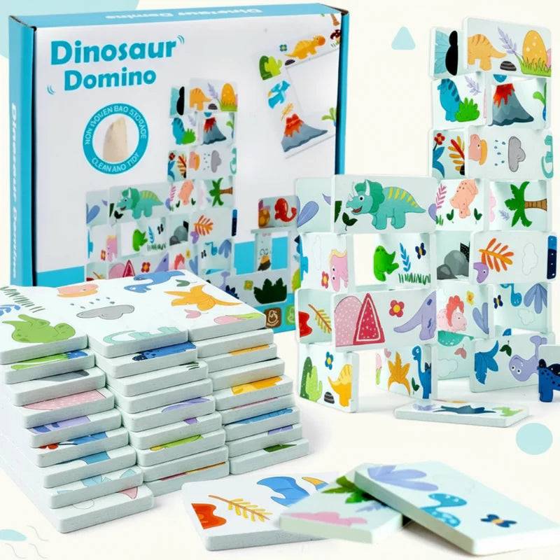 DinoDomino– Das lustigste Gesellschaftsspiel! – Dino Domino | Pädagogisches Holzspielzeug DinoDomino– Das lustigste Gesellschaftsspiel! – Dino Domino | Pädagogisches Holzspielzeug von Mein Kleines Baby