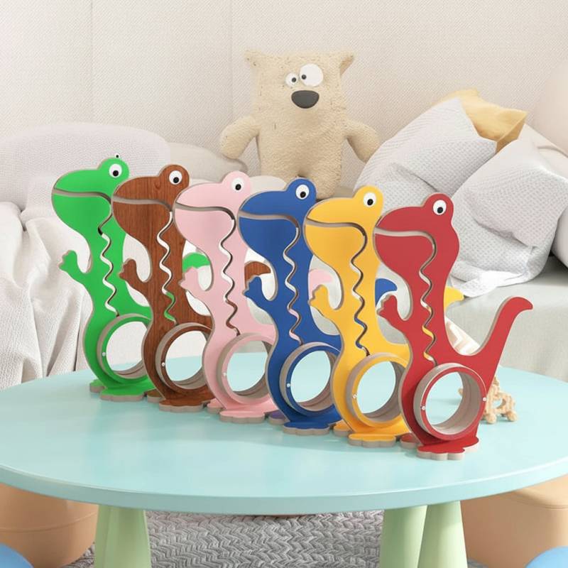 DinoSave – Niedlich & praktisch – Dinosaurier-Spardose | Pädagogisches Holzspielzeug DinoSave – Niedlich & praktisch – Dinosaurier-Spardose | Pädagogisches Holzspielzeug von Mein Kleines Baby