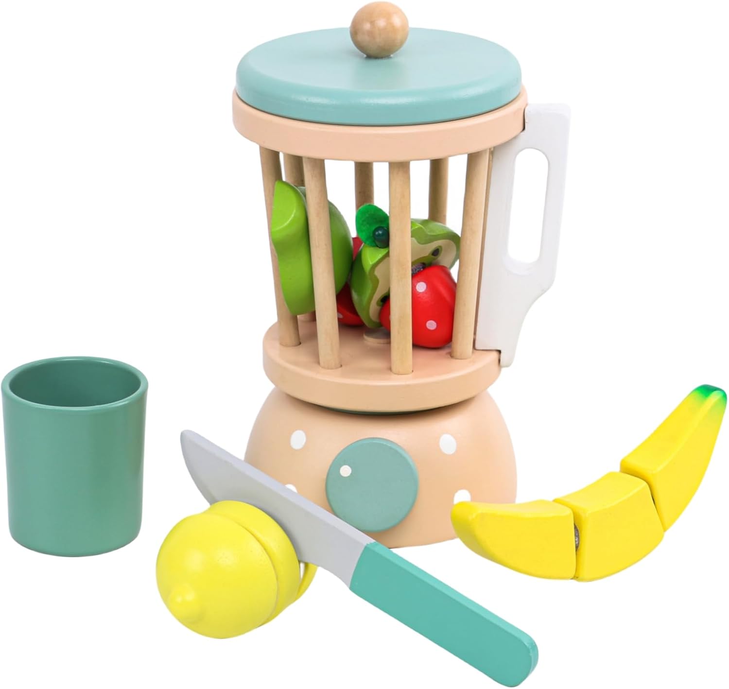 DreamCook– Fantasie in Aktion - Spielzeug-Küchengeräte Fruchtmixer-Set | Pädagogisches Holzspielzeug DreamCook– Fantasie in Aktion - Spielzeug-Küchengeräte Fruchtmixer-Set | Pädagogisches Holzspielzeug von Mein Kleines Baby