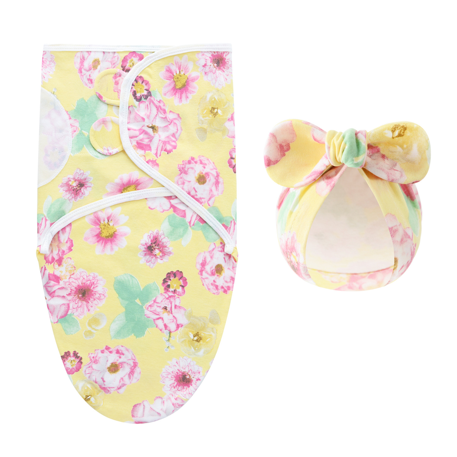 DreamNest– Ruhe&Komfort– Luxuriöses Wickeltuch mit Mütze Blumenmuster | Pädagogisches Holzspielzeug DreamNest– Ruhe&Komfort– Luxuriöses Wickeltuch mit Mütze Blumenmuster | Pädagogisches Holzspielzeug von Mein Kleines Baby