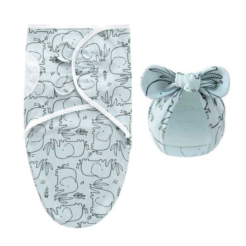 DreamNest– Ruhe&Komfort– Luxuriöses Wickeltuch mit Mütze Elefant | Pädagogisches Holzspielzeug DreamNest– Ruhe&Komfort– Luxuriöses Wickeltuch mit Mütze Elefant | Pädagogisches Holzspielzeug von Mein Kleines Baby