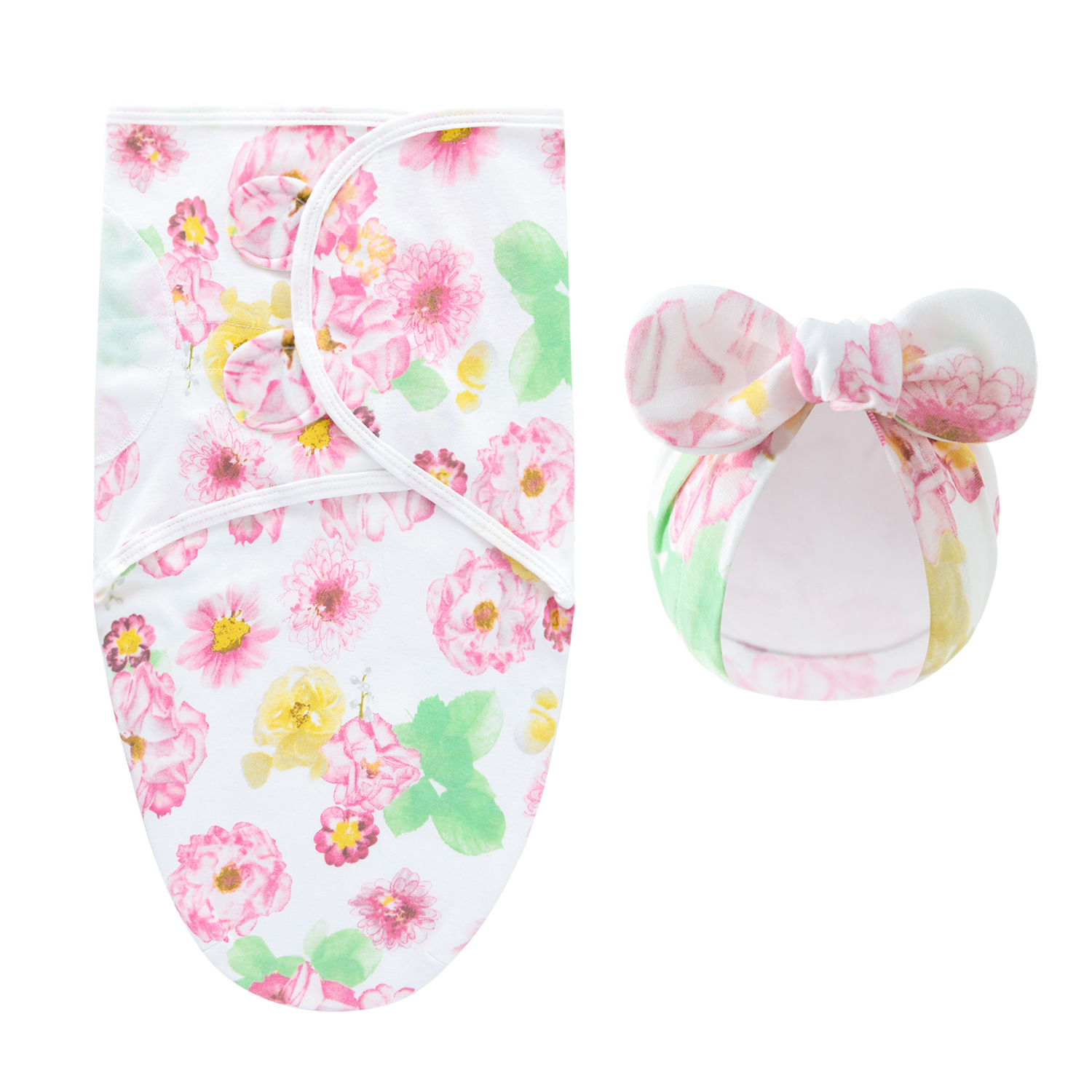 DreamNest– Ruhe&Komfort– Luxuriöses Wickeltuch mit Mütze Pastellfarbene Blumen | Pädagogisches Holzspielzeug DreamNest– Ruhe&Komfort– Luxuriöses Wickeltuch mit Mütze Pastellfarbene Blumen | Pädagogisches Holzspielzeug von Mein Kleines Baby