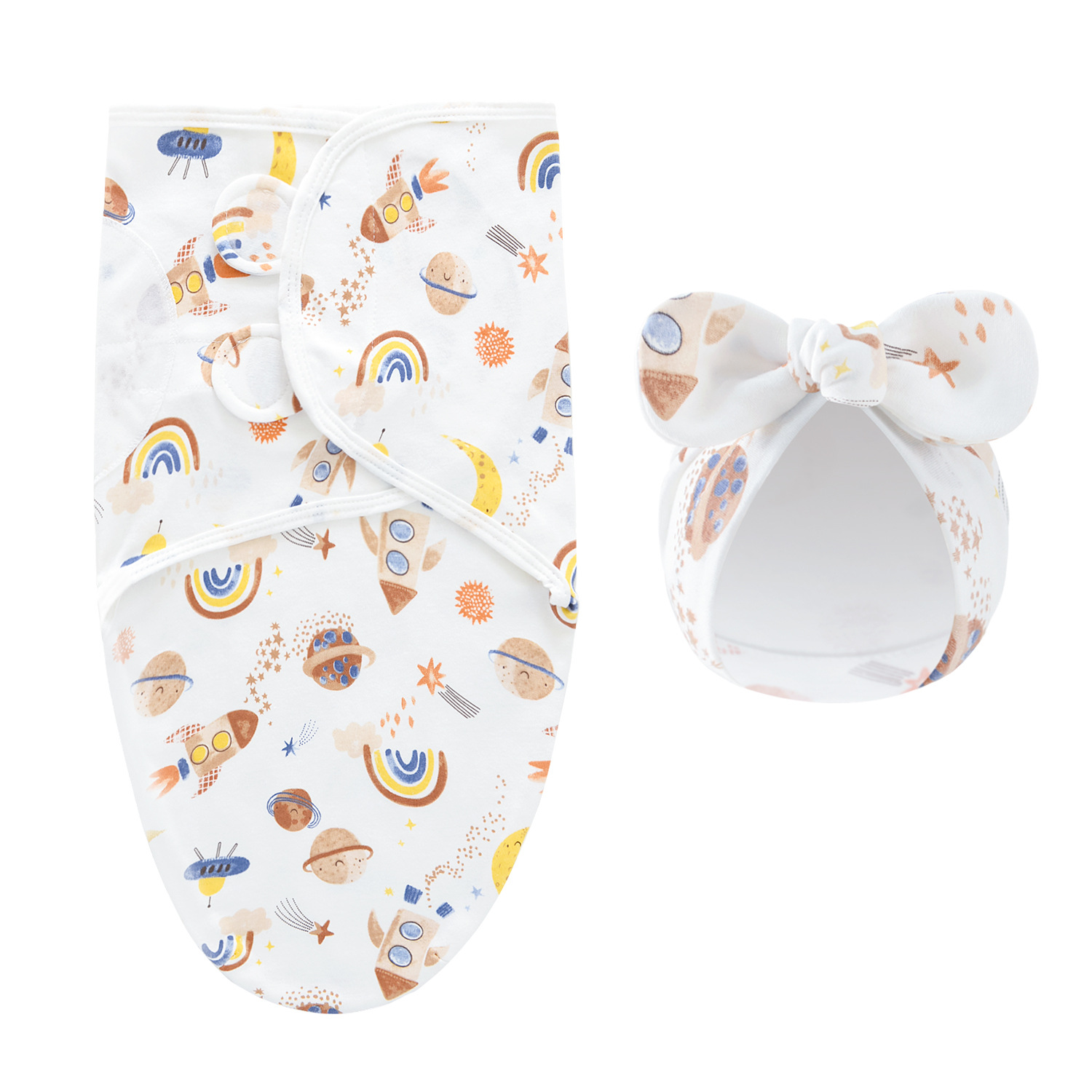 DreamNest– Ruhe&Komfort– Luxuriöses Wickeltuch mit Mütze Raumschiff | Pädagogisches Holzspielzeug DreamNest– Ruhe&Komfort– Luxuriöses Wickeltuch mit Mütze Raumschiff | Pädagogisches Holzspielzeug von Mein Kleines Baby