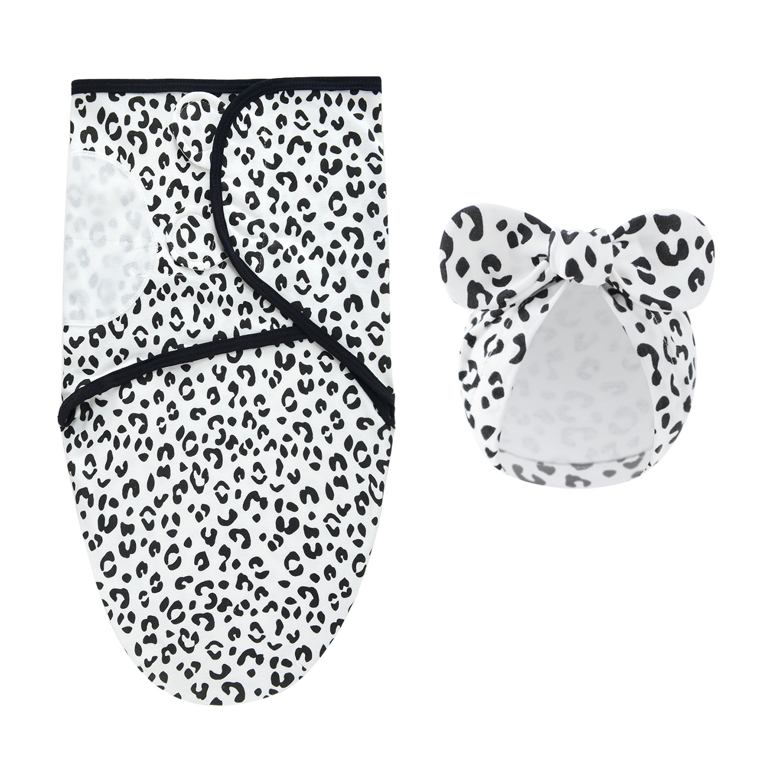 DreamNest– Ruhe&Komfort– Luxuriöses Wickeltuch mit Mütze Schwarz-weißes Leopardenmuster | Pädagogisches Holzspielzeug DreamNest– Ruhe&Komfort– Luxuriöses Wickeltuch mit Mütze Schwarz-weißes Leopardenmuster | Pädagogisches Holzspielzeug von Mein Kleines Baby