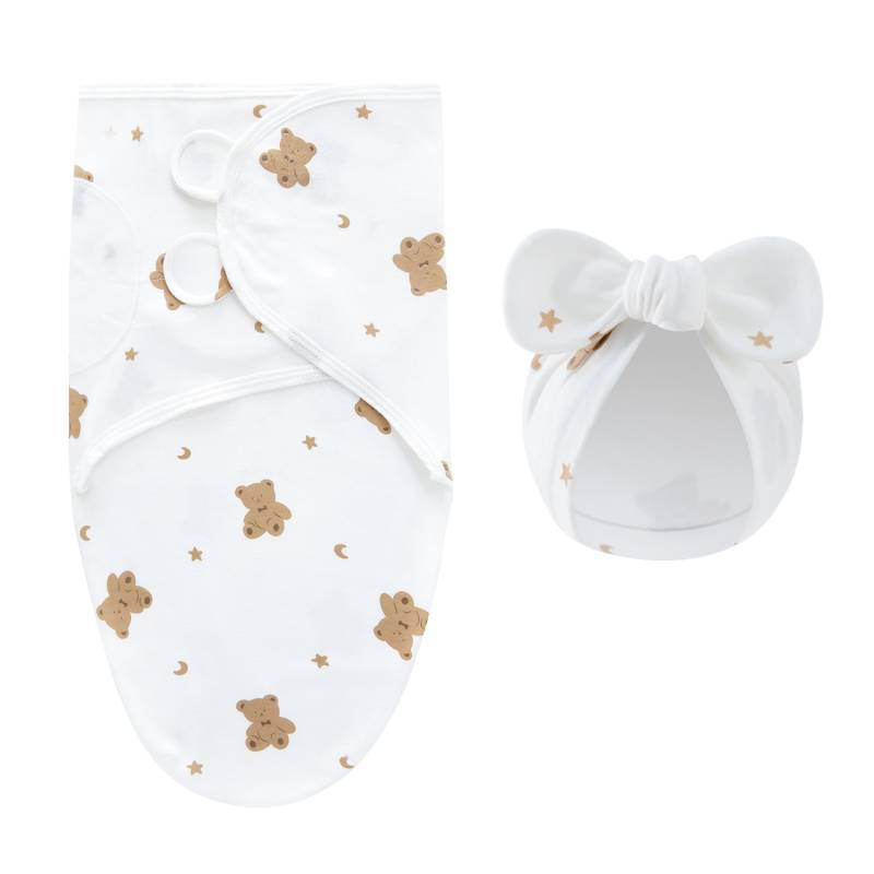 DreamNest– Ruhe&Komfort– Luxuriöses Wickeltuch mit Mütze Teddybär | Pädagogisches Holzspielzeug DreamNest– Ruhe&Komfort– Luxuriöses Wickeltuch mit Mütze Teddybär | Pädagogisches Holzspielzeug von Mein Kleines Baby
