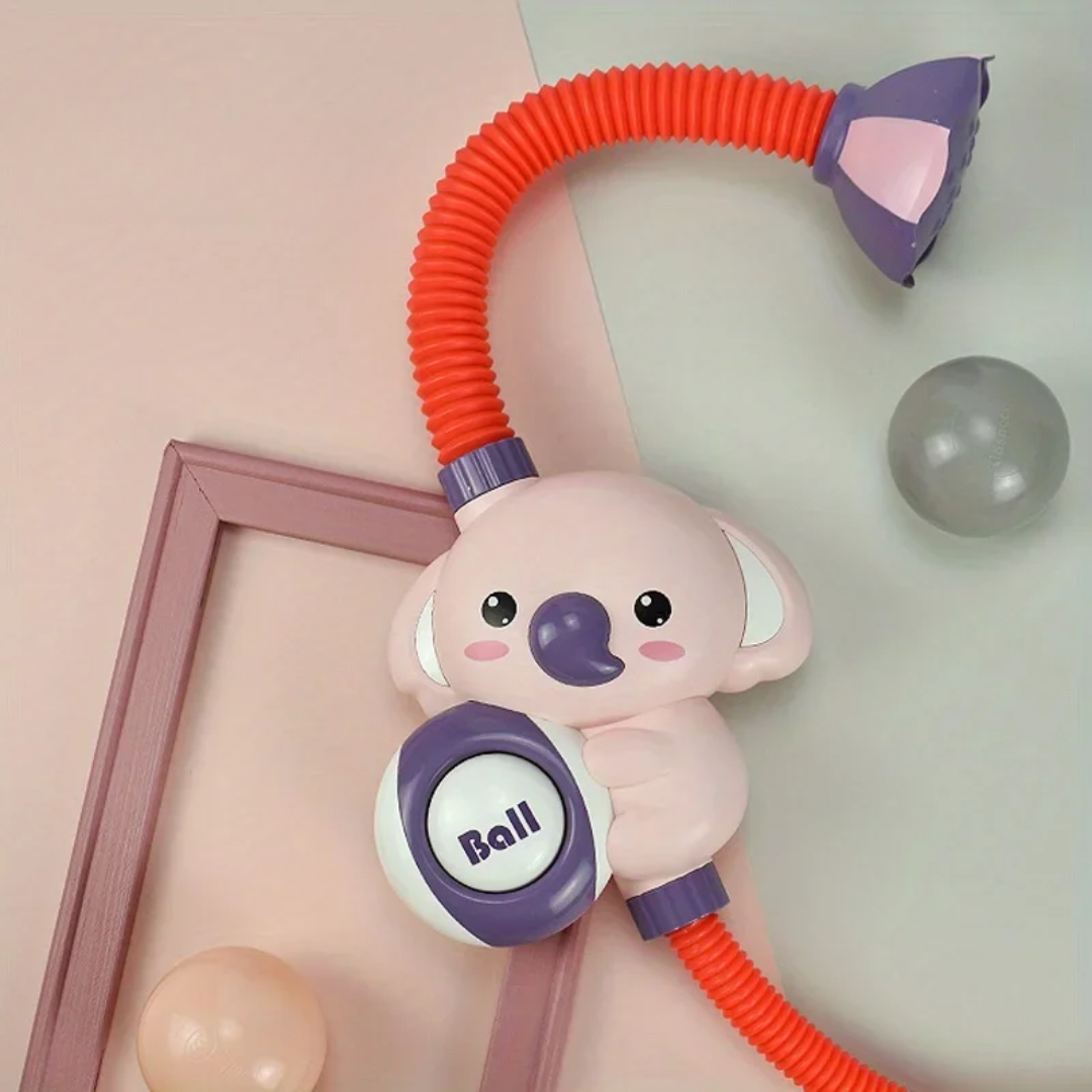 Elephant Shower Set™ – Plaskende sjov i badet - brusehoved til badet Lyserød | Pädagogisches Holzspielzeug von Mein Kleines Baby
