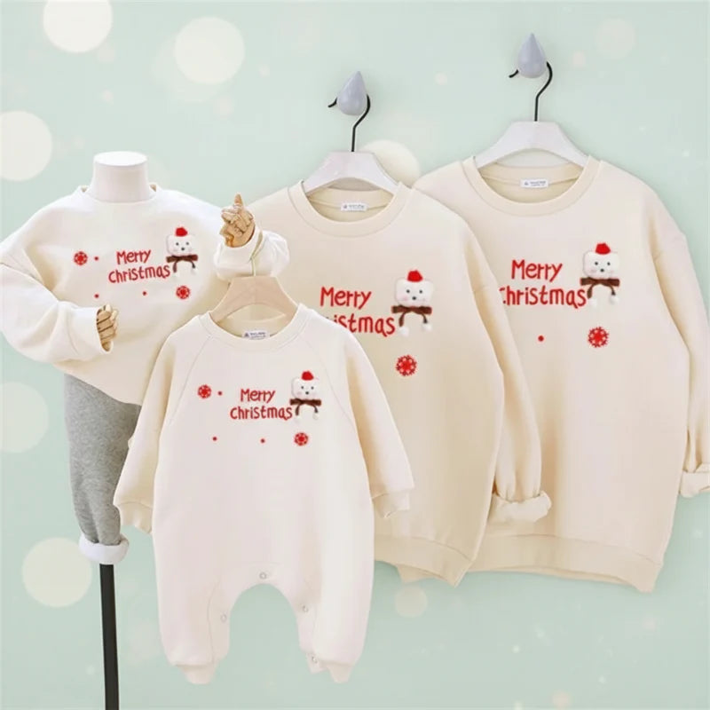 FamXmas– Weihnachts-Strampler&Pullover für die ganze Familie Beige / 90 (2 Jahre) Kinderen - Pullover | Pädagogisches Holzspielzeug von Mein Kleines Baby
