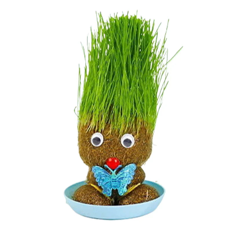 Figure Plants™ - Lernen Sie, wie man Pflanzen pflegt - Dekopflanzen Grasgrüner Schmetterling | Pädagogisches Holzspielzeug von Mein Kleines Baby