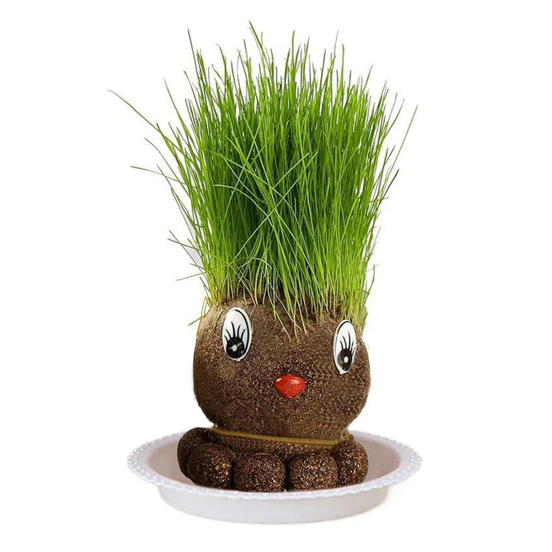 Figure Plants™ - Lernen Sie, wie man Pflanzen pflegt - Dekopflanzen Grasgrüner Maulwurf | Pädagogisches Holzspielzeug von Mein Kleines Baby