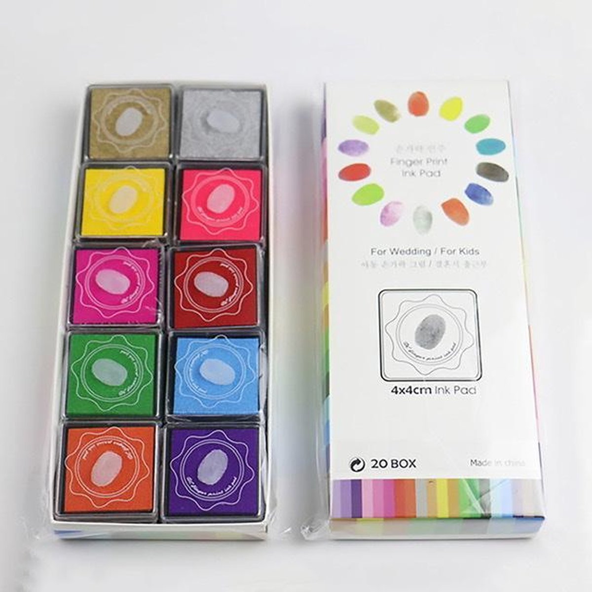 Finger Paint™ - Einfach und sicher malen - Fingerfarben Malset Set mit 20 Farben + GRATIS 5x Fingerschwämme | Pädagogisches Holzspielzeug von Mein Kleines Baby