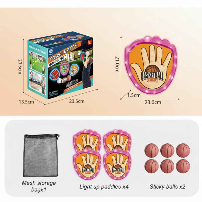 FlexiCatch– Weich&verspielt– Sticky Sportbälle Basketbal / Rosa / 6 | Pädagogisches Holzspielzeug von Mein Kleines Baby