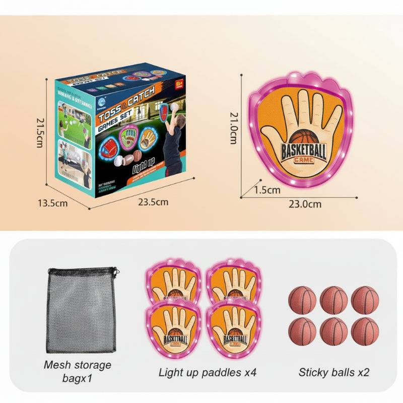 FlexiCatch– Weich&verspielt– Sticky Sportbälle Basketbal / Rosa / 6 | Pädagogisches Holzspielzeug von Mein Kleines Baby