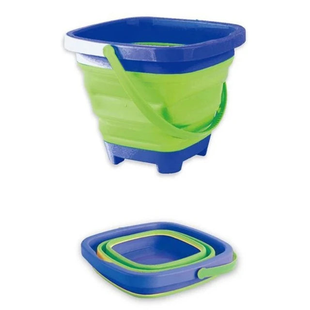 Foldable Bucket™ - Faltbarer Urlaubsspaß - Faltbarer Eimer Grün | Pädagogisches Holzspielzeug von Mein Kleines Baby