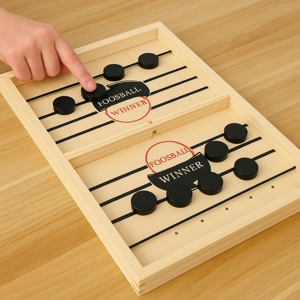Foosball™ - Einfacher Aufbau - Brettspiel aus Holz Kleine | Pädagogisches Holzspielzeug von Mein Kleines Baby