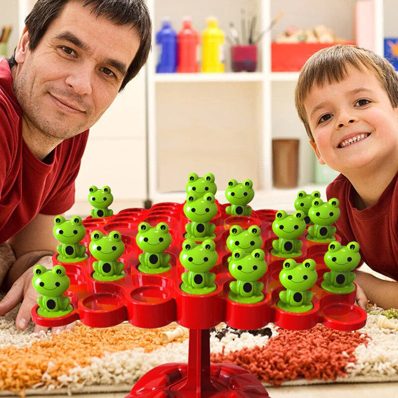 Frog Tree™ | Zählen lernen auf spielerische Art - Balance-Spiel | Pädagogisches Holzspielzeug von Mein Kleines Baby